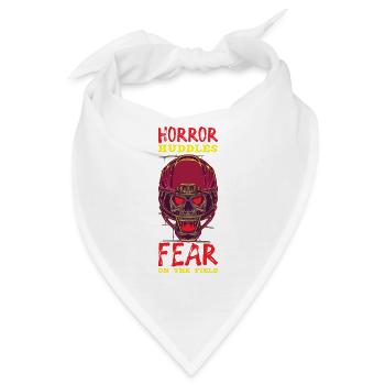 Lustiger Horror Fußballfan Horror Besessener - Bandana - Weiß - Vorne