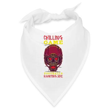 Lustiger Horror Fußballfan Horror Besessener - Bandana - Weiß - Vorne