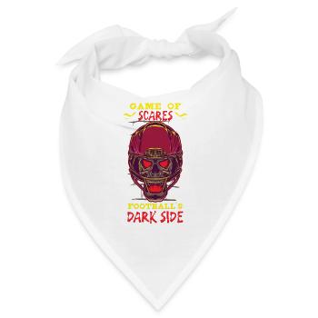 Lustiger Horror Fußballfan Horror Besessener - Bandana - Weiß - Vorne