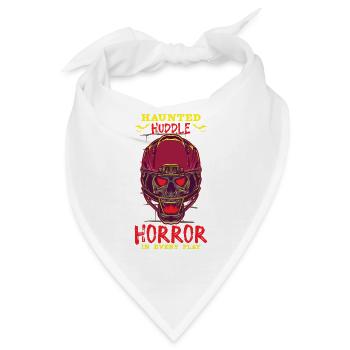 Lustiger Horror Fußballfan Horror Besessener - Bandana - Weiß - Vorne