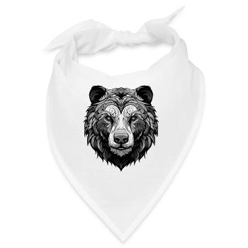 Eisbär Portrait Polar bär - Bandana - Weiß - Vorne