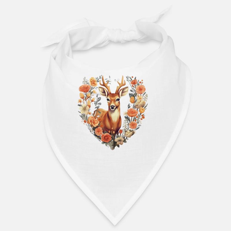 Remplacement Dirndl Cerf Bois Cerf Fleurs Dames Bandana