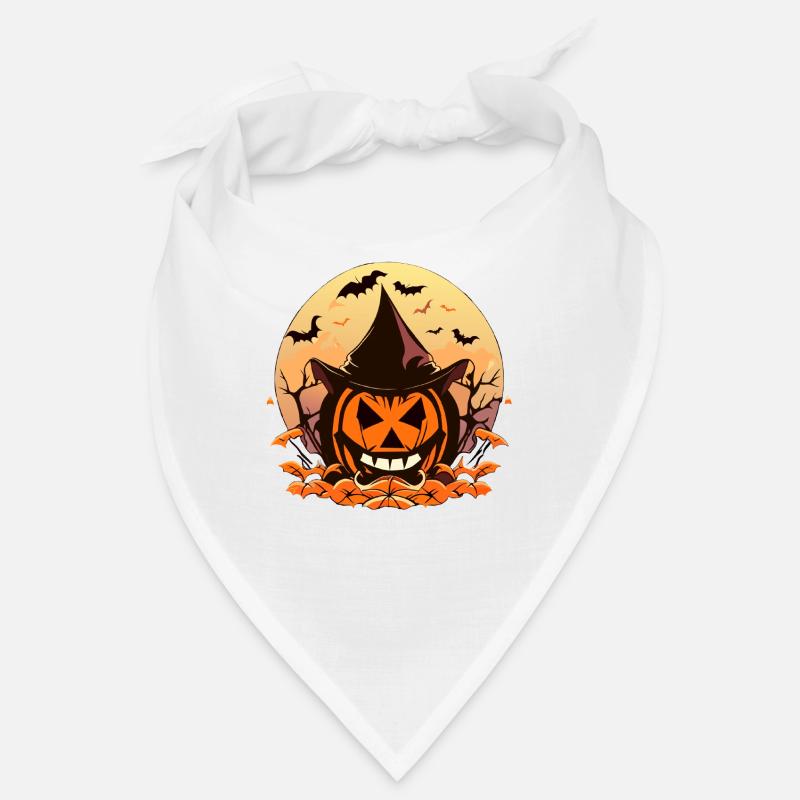 Pumpkin-Lit Spooky Halloween Night Bandana