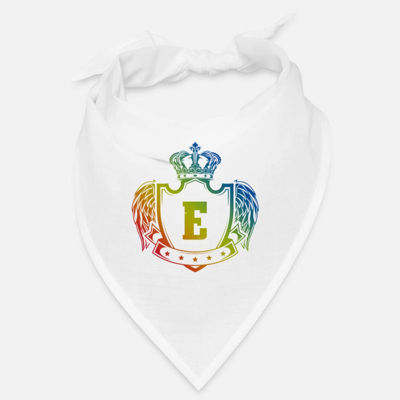 E Buchstabe Wappen Bandana