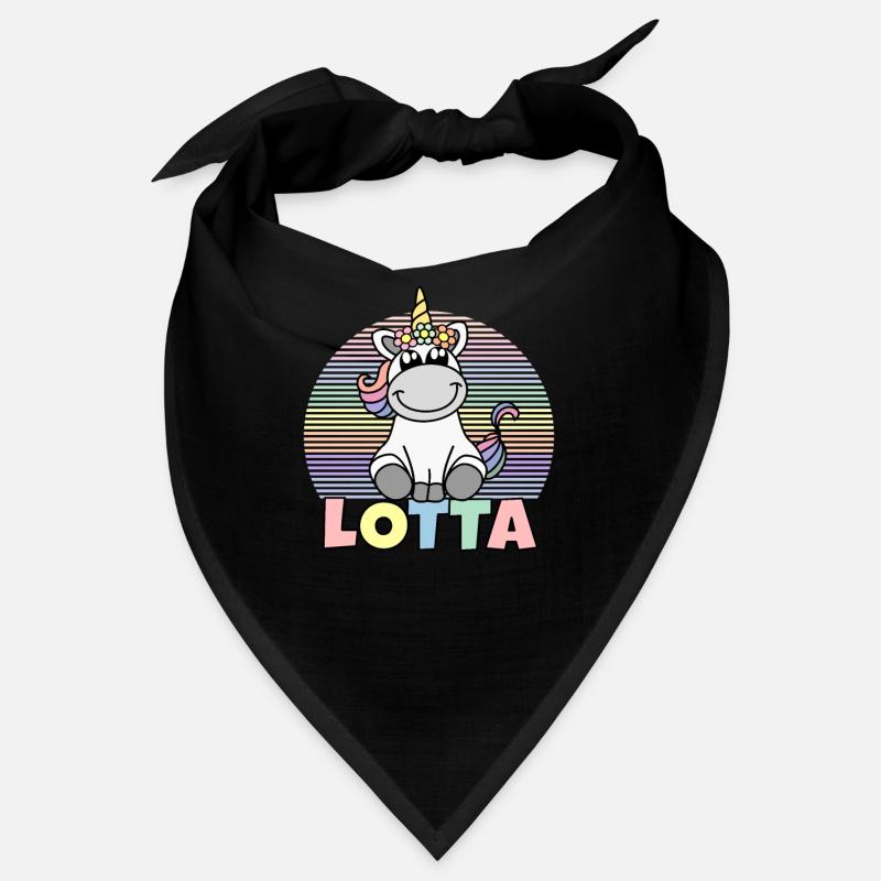 Lotta Einhorn Name Bandana