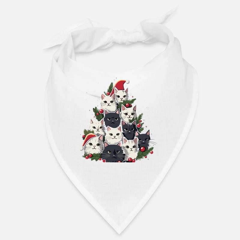 Weihnachtsbaum Katzen Cat Tree Kätzchen Geschenk Bandana