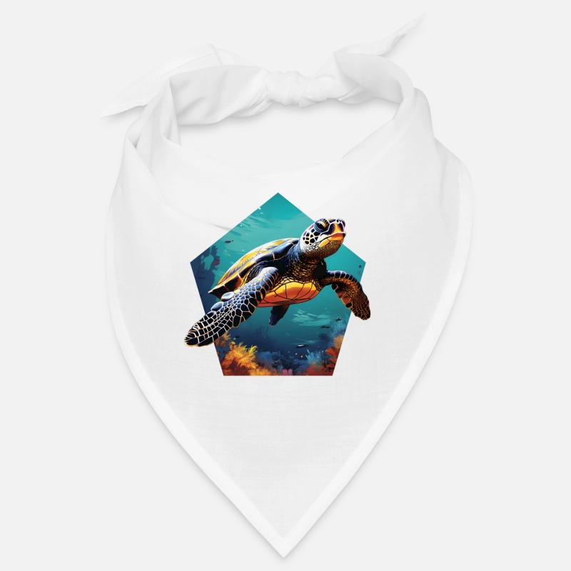 Tortue 3D Optique Tortue de mer dans la mer Bandana