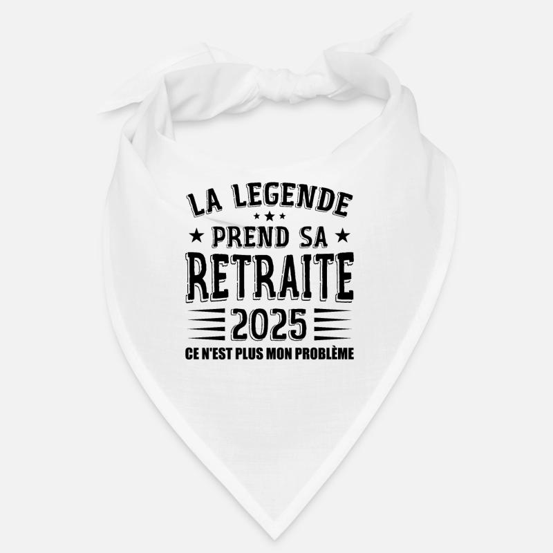 Retraite, Retraité, Retraitée - Bandana - blanc