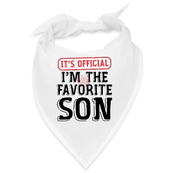 Es ist offiziell: Im Der Lieblingssohn - Bandana - Weiß - Vorne