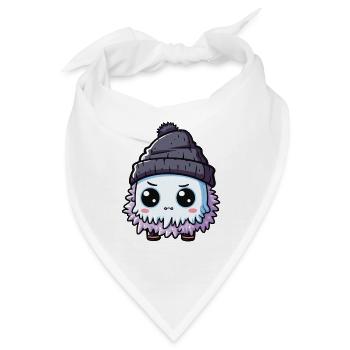 Winter Eskimo Comic Winterlich - Bandana - Weiß - Vorne