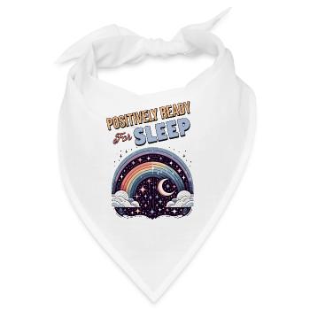 Positivity Rainbows Mindfulness Self-improvement - Bandana - Weiß - Vorne