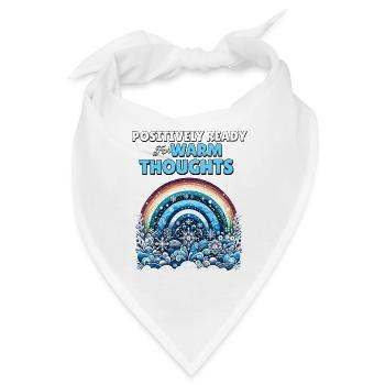 Positivity Rainbows Mindfulness Self-improvement - Bandana - Weiß - Vorne