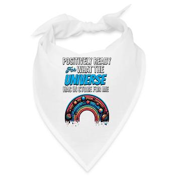 Positivity Rainbows Mindfulness Self-improvement - Bandana - Weiß - Vorne