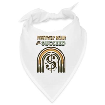 Positivity Rainbows Mindfulness Self-improvement - Bandana - Weiß - Vorne