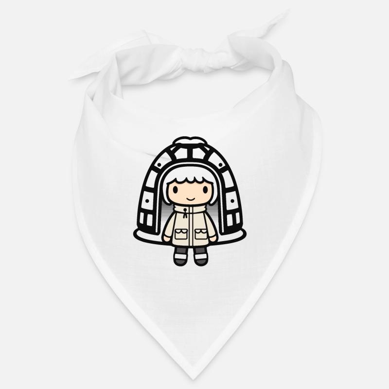 Hiver Eskimo Igloo Mignon Bandana