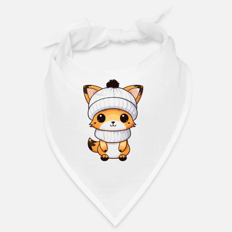Fuchs Winter Comic Illustration Bandana
