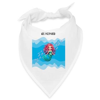 Partnershirt Meerjungfrau Freundin Frau Kreuzfahrt - Bandana - Weiß - Vorne