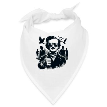 Edgar Allan Poe Fan, Klassische Literatur, - Bandana - Weiß - Vorne
