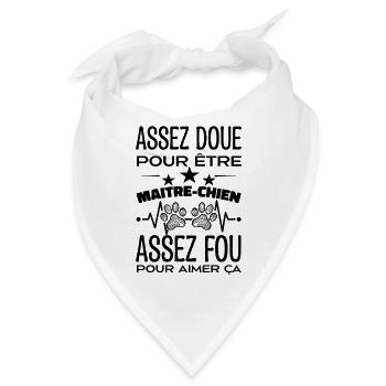 Begabt genug, um ein HUNDEFÜHRER zu sein - Bandana - Weiß - Vorne