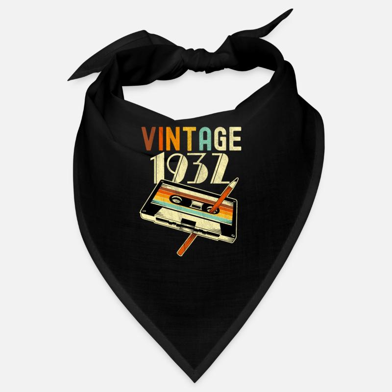 1932 né 90 ans anniversaire rétro Bandana