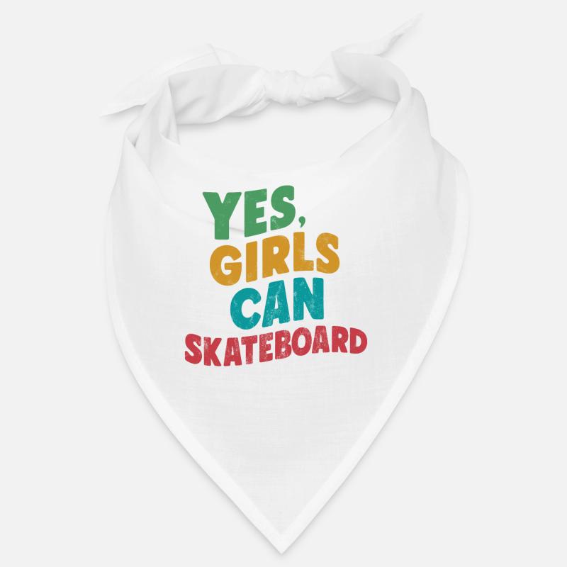 Cooles Skateboard Longboard Skater Mädchen Bandana