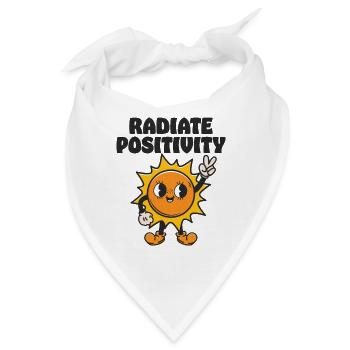 Strahle Positivität aus - Bandana - Weiß - Vorne
