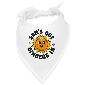 Suns Out Gingers In - Bandana - Weiß - Vorne