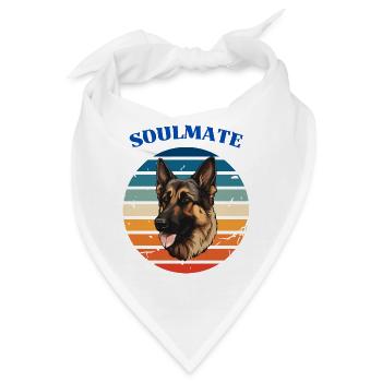 Soulmate Hund - Bandana - Weiß - Vorne