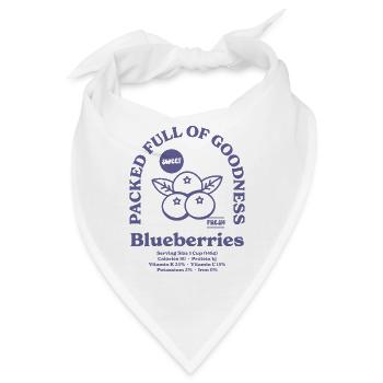 Heidelbeeren Ernährung - Bandana - Weiß - Vorne