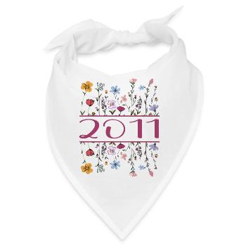 2011 Legendär Seit 2011 Geburtstag 2011 Frauen - Bandana - Weiß - Vorne