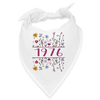 1976 Legendär Seit 1976 Geburtstag 1976 Frauen - Bandana - Weiß - Vorne