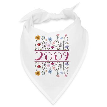2009 Legendär Seit 2009 Geburtstag 2009 Frauen - Bandana - Weiß - Vorne