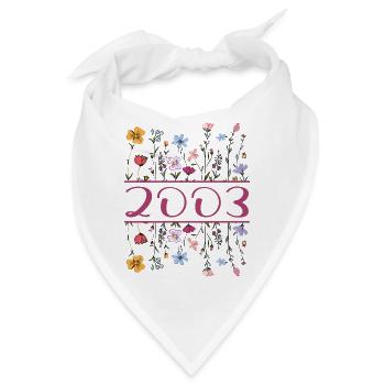 2003 Legendär Seit 2003 Geburtstag 2003 Frauen - Bandana - Weiß - Vorne