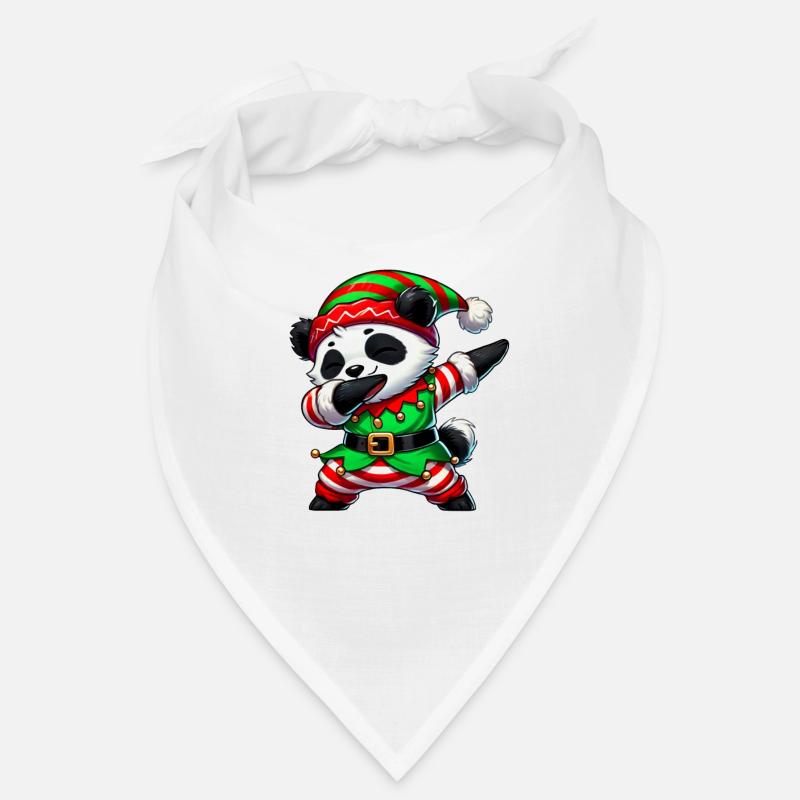 Weihnachten Panda Elf Funny Panda Lover Bandana
