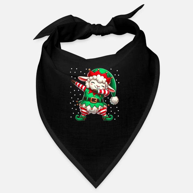 Noël mouton elfe drôle amant des moutons Bandana