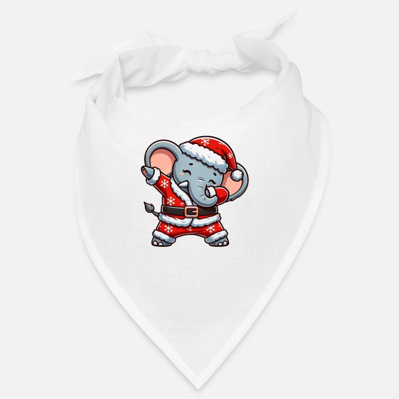 Noël éléphant Père Noël drôle Bandana