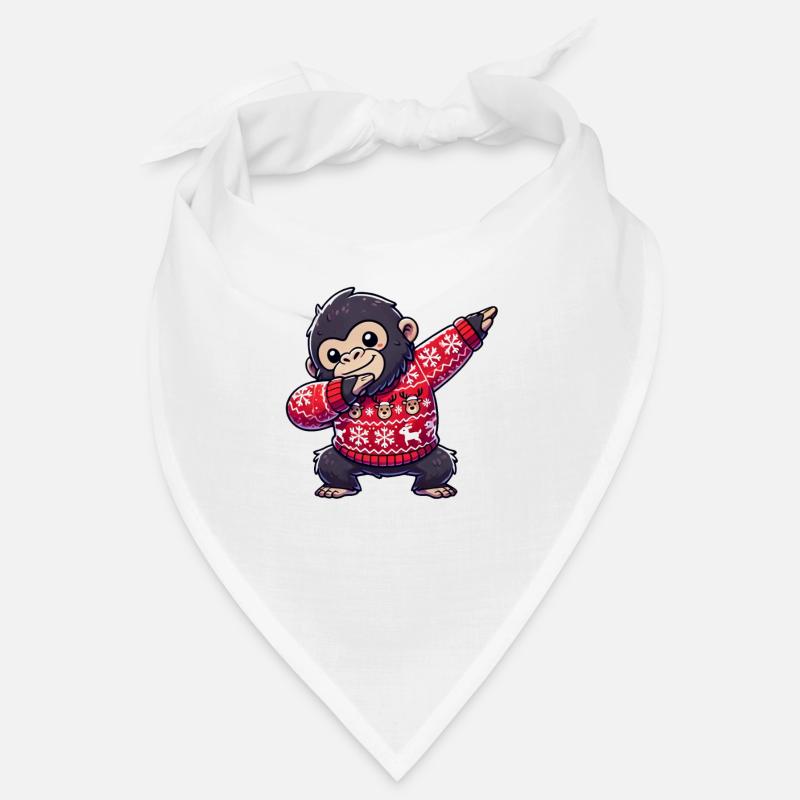 Christmas Gorilla Ugly Christmas Bandana