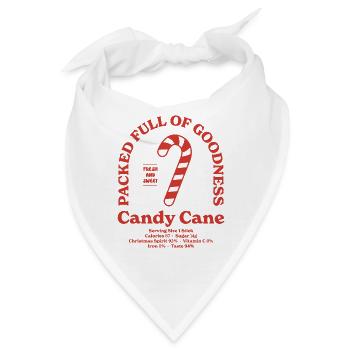 Zuckerstange Nährwert - Bandana - Weiß - Vorne