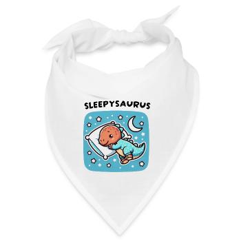 Sleepysaurus Offizielles Schlafoutfit Schlafshirt - Bandana - Weiß - Vorne