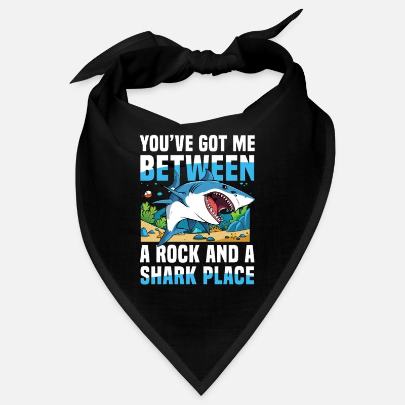 You’ve Got Me Between A Rock And A Shark Place Bandana