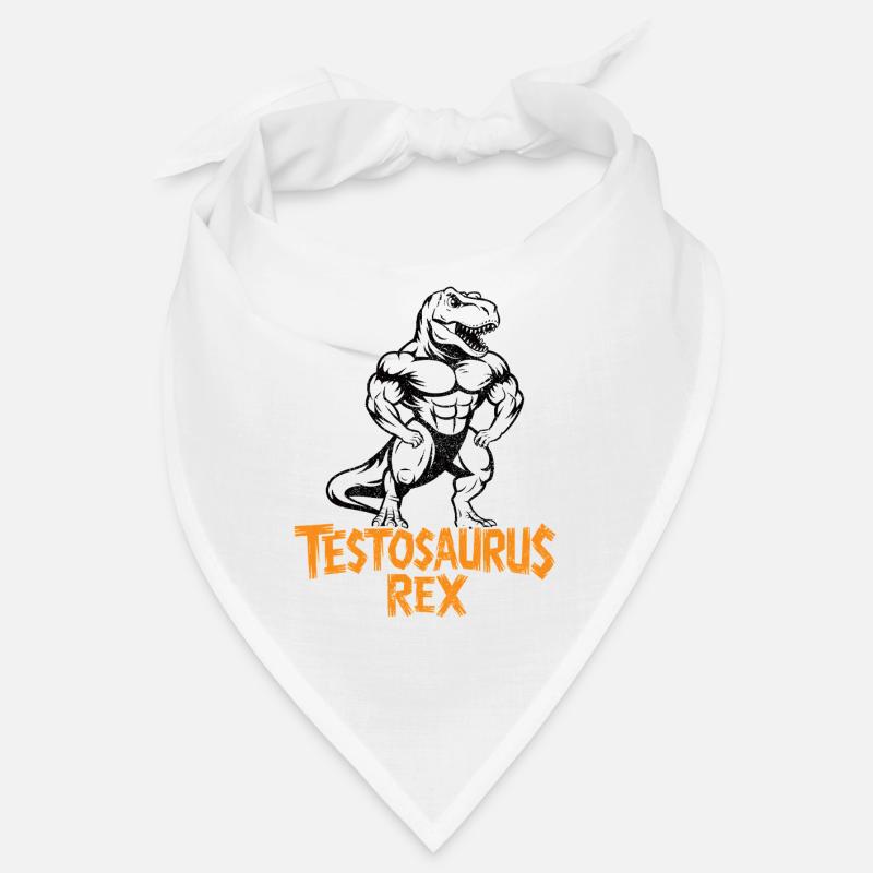 Testosaurus Rex Funny Bodybuilder Dinosaur Bandana