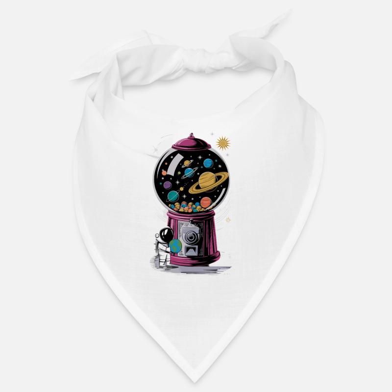 Chewing Gum Machine Astronaut Planet Universe Bandana