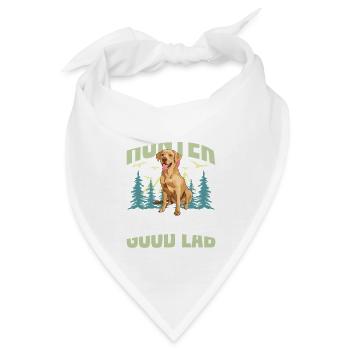 Jagd Mit Labrador - Bandana - Weiß - Vorne