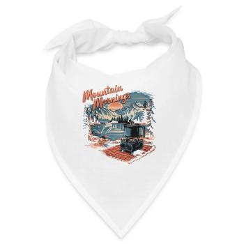 Morgen in den Bergen, Picknick am See mit - Bandana - Weiß - Vorne