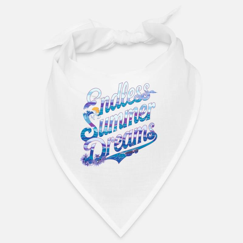Endless Summer Dreams Waves Sunset Palm Trees Bandana
