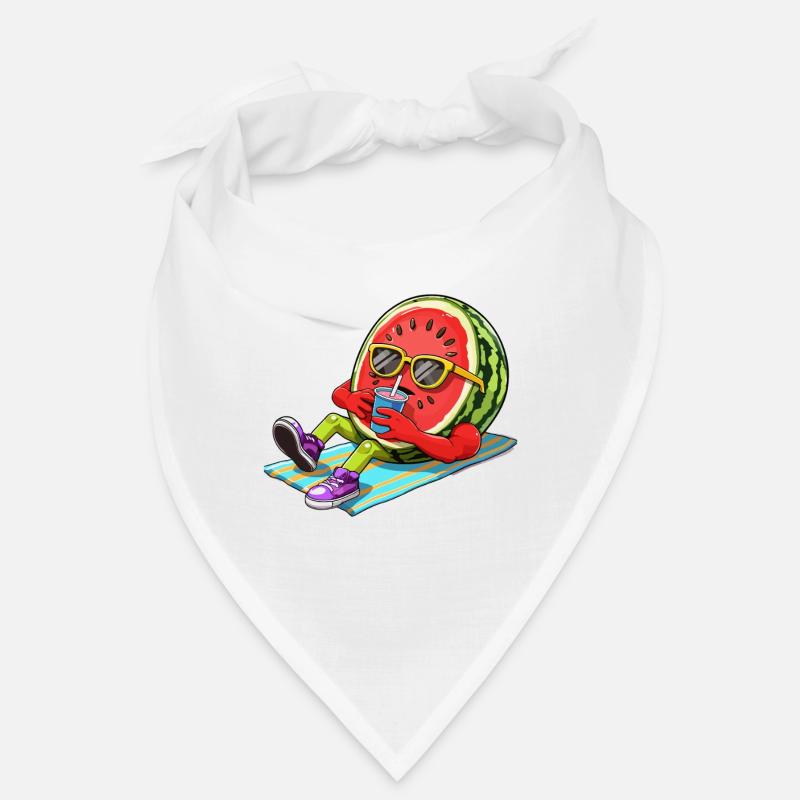 Relaxant pastèques illustration été Bandana