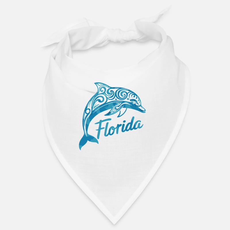 Florida Dolphin Tribal Art Bandana