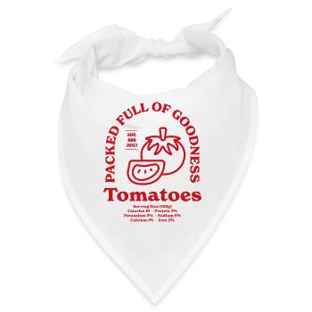 Tomaten Nährwert - Bandana - Weiß - Vorne