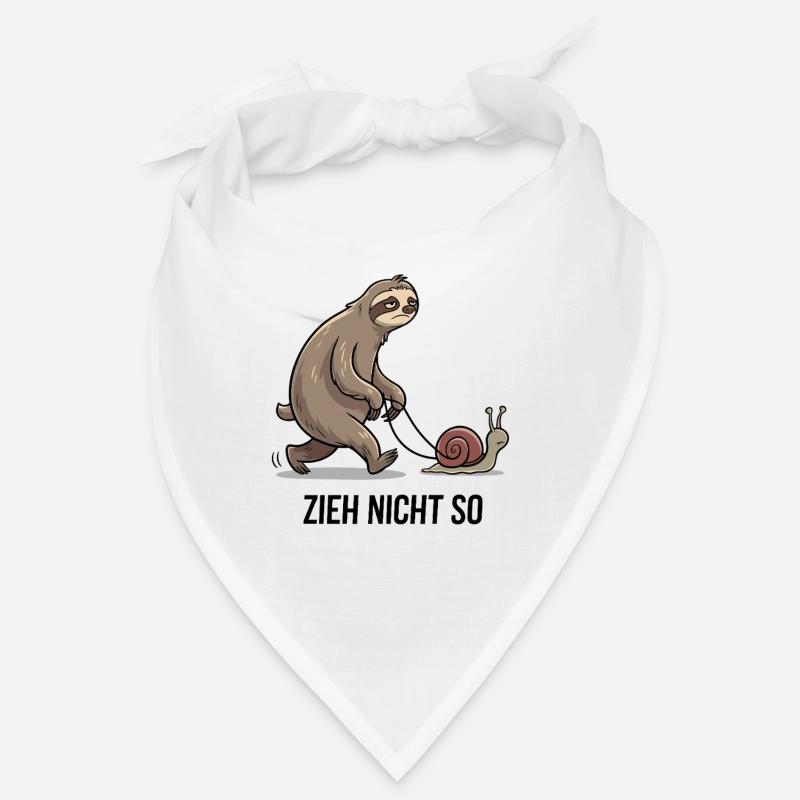 Don't pull like that - funny sloth and snail Bandana
