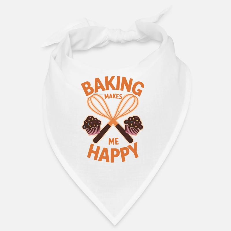 Baking makes me happy cake Bandana